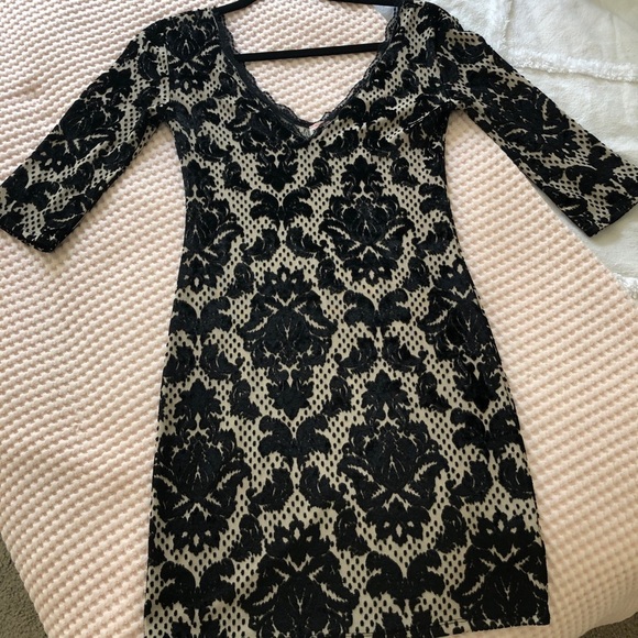 Free People velvet bodycon dress XS - Picture 1 of 4